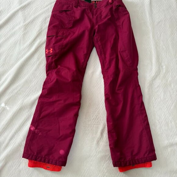 Under Armour Womens M ColdGear Infrared Chutes Snow Ski Pants Storm - Picture 2 of 16